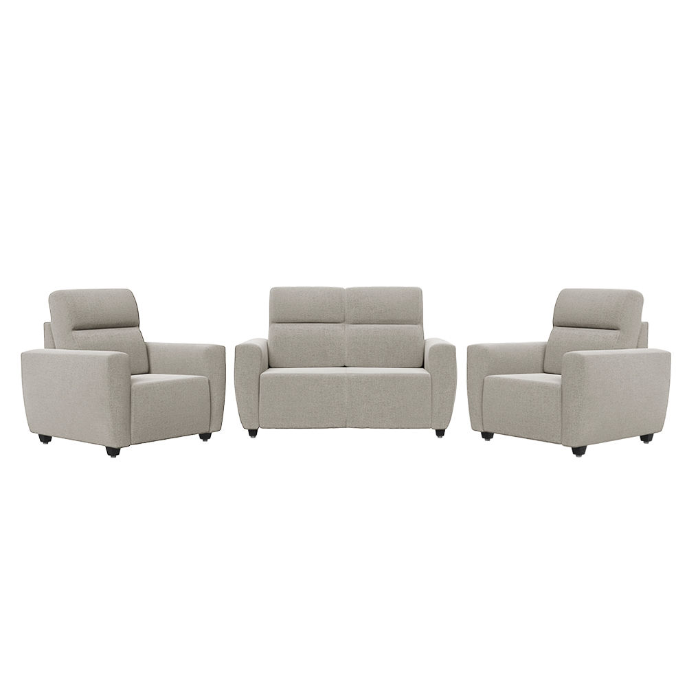 Wakefit Belize sofa set- (2+1+1) - Reflection White